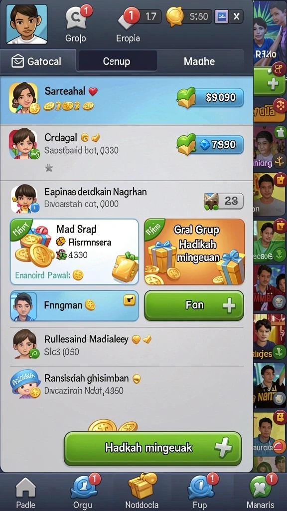 Tangkapan layar menampilkan karakter utama dalam mode petualangan.
