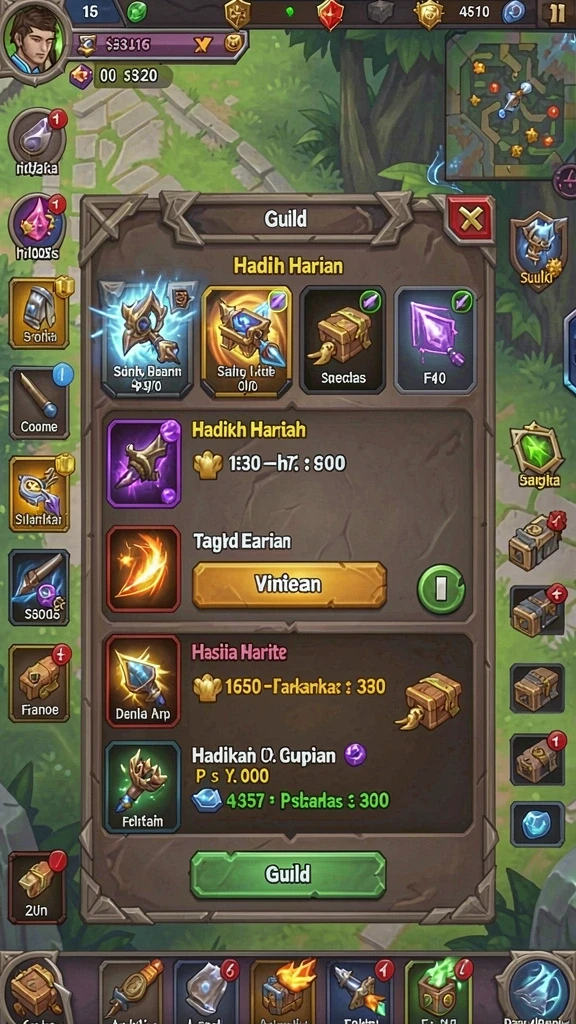 Tampilan menu utama yang menarik dan mudah dinavigasi.