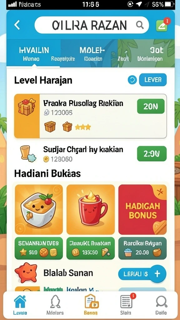 Tampilan utama AYU89 dengan antarmuka menarik.