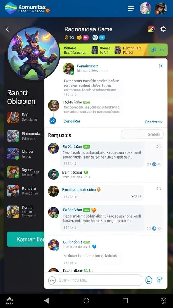Halaman permainan slot dengan berbagai pilihan.