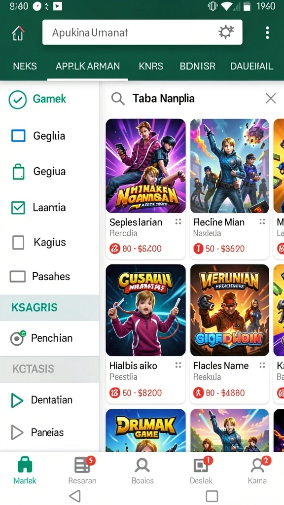 Berbagai mode permainan menarik.