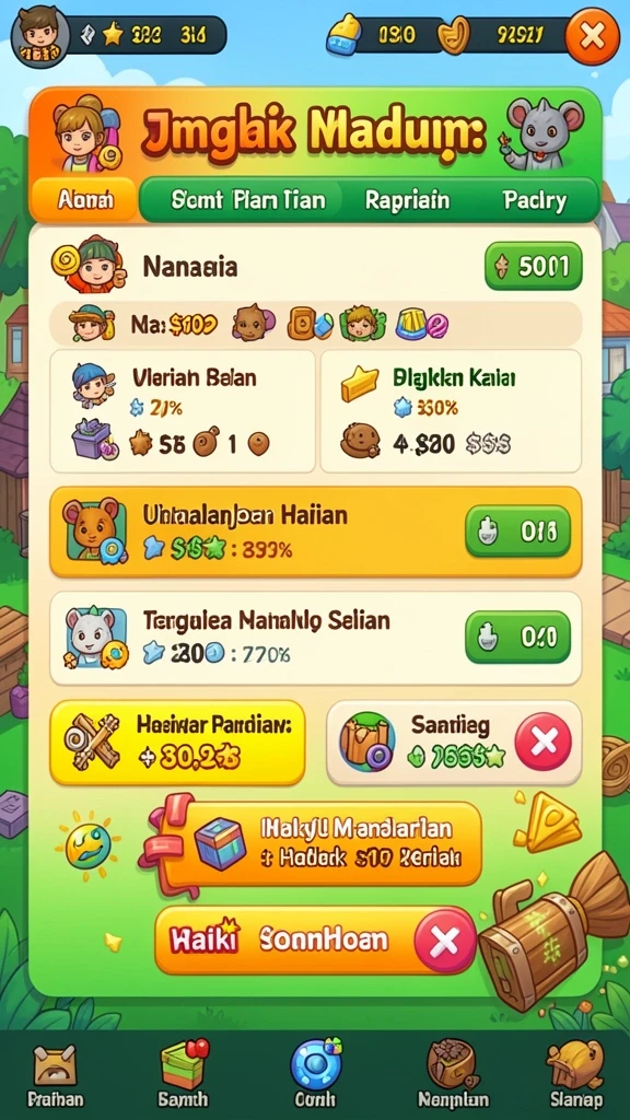 Grafis yang memukau dari permainan slot yang populer.