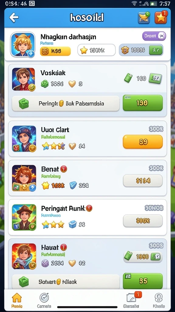 Misi menantang yang menguji keahlian bermain.
