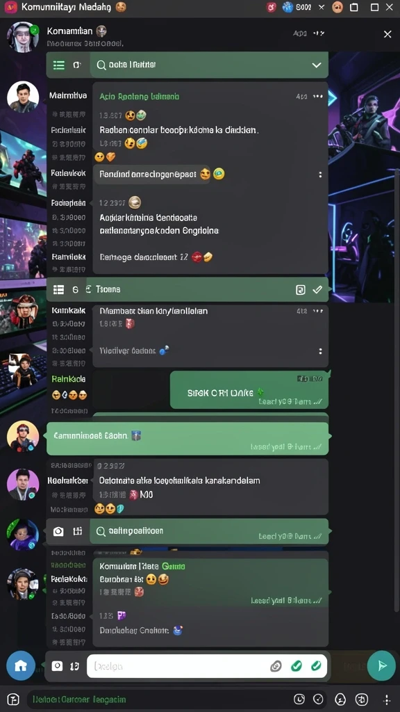 Berbagai karakter menarik untuk dipilih dan dimainkan.