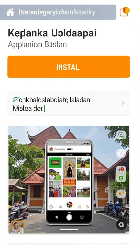 Gambaran antarmuka pengguna yang ramah dan menarik.
