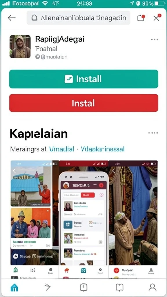 Tampilan antarmuka yang bersih dan sederhana.