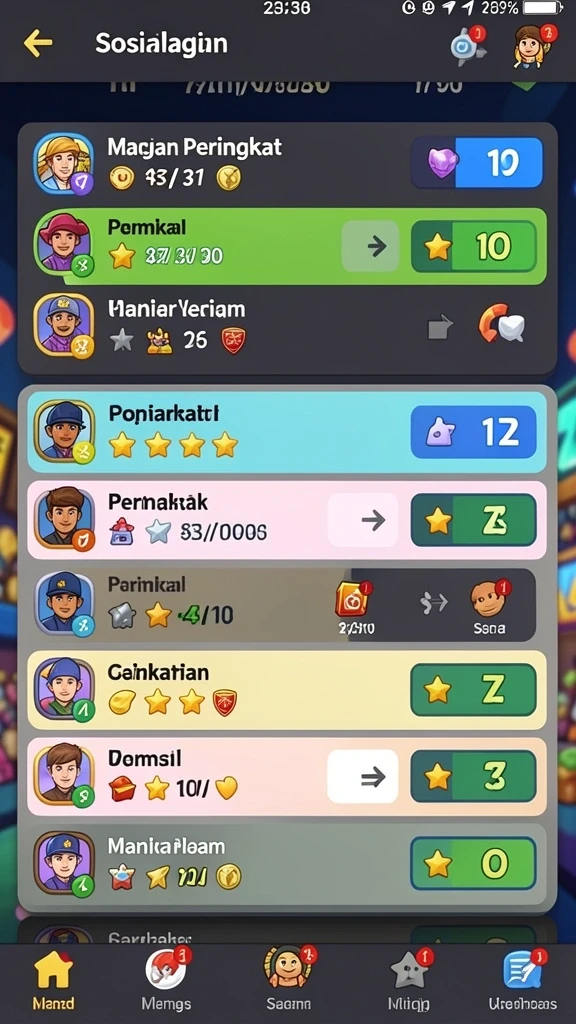Tangkapan layar menunjukkan karakter utama dalam pertarungan epik.