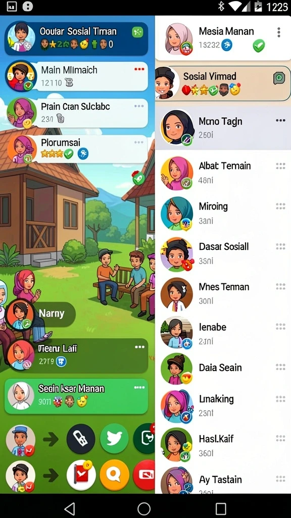 Screenshot menunjukkan karakter utama dalam aksi seru.