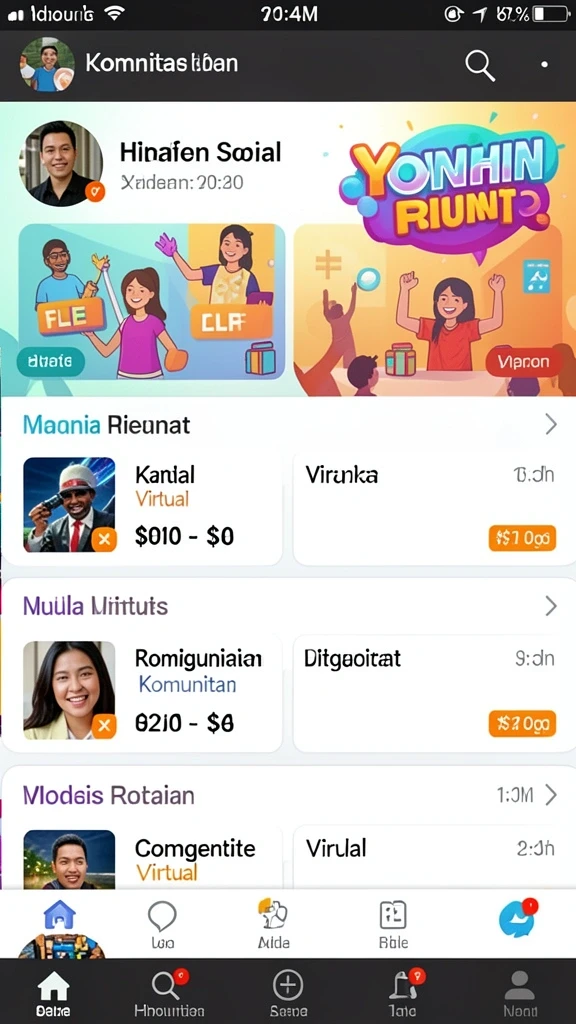 Fitur multiplayer untuk bermain dengan teman.