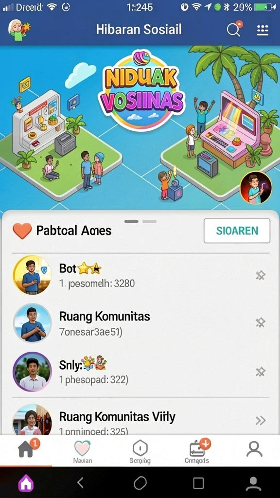 Tampilan antarmuka yang intuitif dan menarik.
