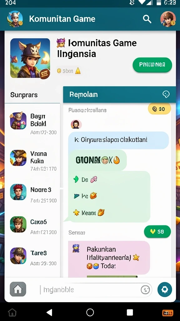Tampilan mode permainan terbaru yang seru.