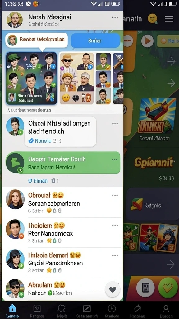Screenshot menunjukkan tampilan awal permainan yang menarik.