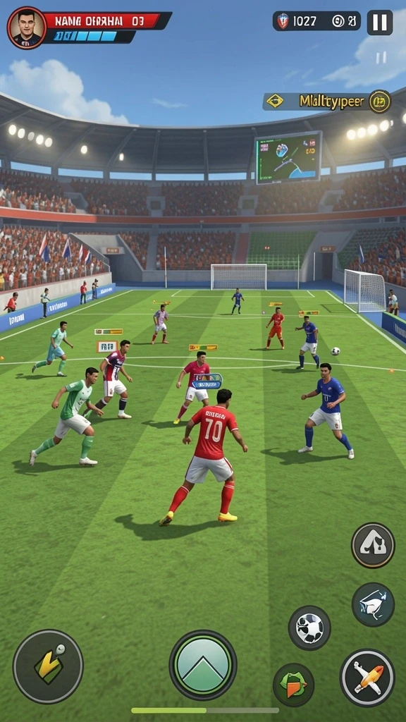 Screenshot RPG penuh aksi dalam RP99.