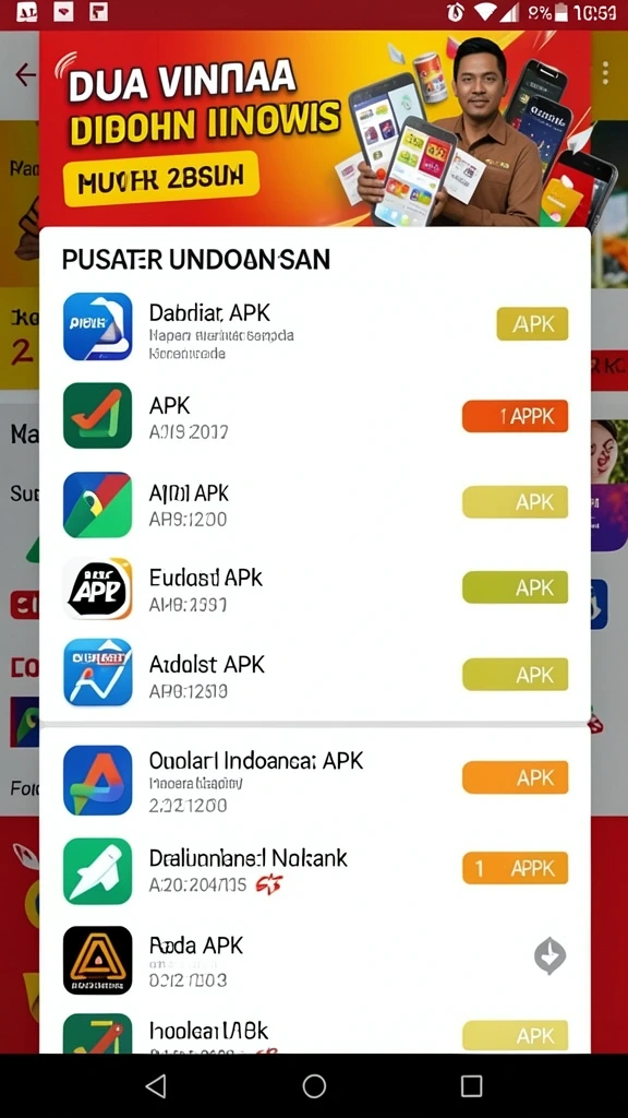 Tampilan antarmuka aplikasi yang menarik dan user-friendly.