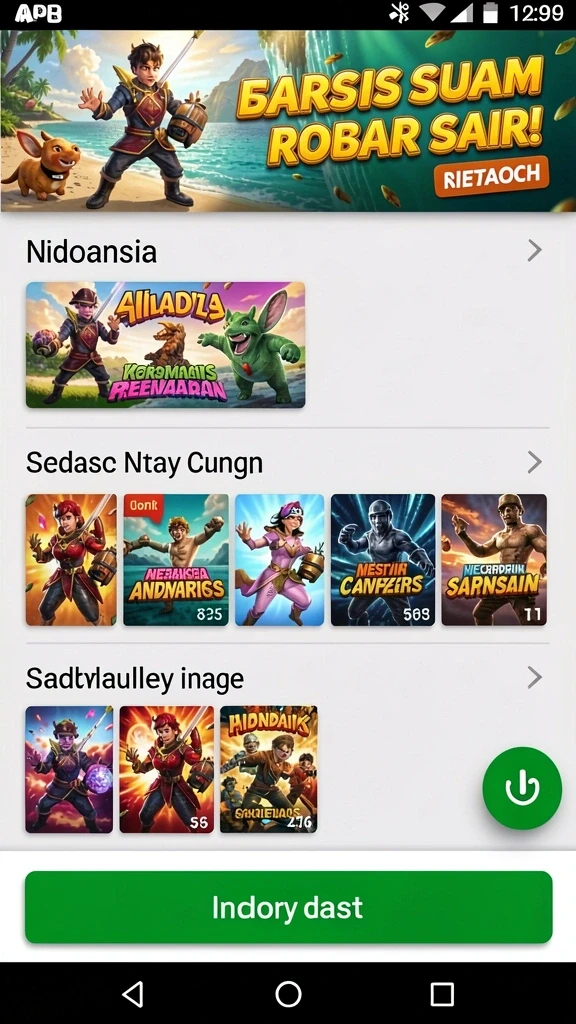 Screenshot dari pertempuran epik melawan musuh.