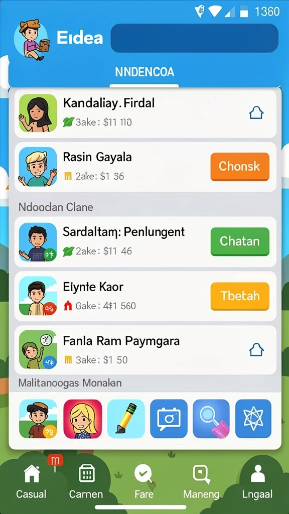 Tantangan menantang untuk meningkatkan level permainan.