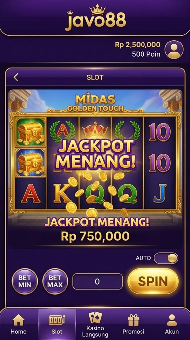 javo88 — menu pengaturan